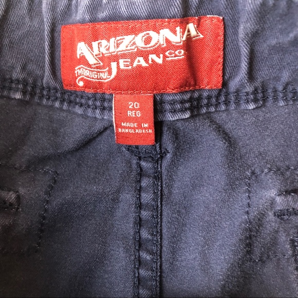 Boys Arizona Navy Cargo Shorts Adjustable Waist - Picture 4 of 6